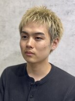 ダグ 横浜(DUG)&nbsp;スパイキーショート/アクティブショート/金髪/メンズハイトーン