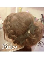 ヘアメイクアンドセットサロン リッコ(Hair make&set salon Ricco)&nbsp;Ricco　大人かわいいドーリーヘアー