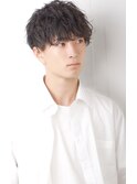 ニュアンスパーマ束感マッシュ刈り上げ流行イケメン黒髪モテ髪