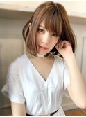 【添田】自然なストレート立体感小顔カットボブディ