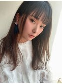ナチュラルストレート☆ワイドバング☆AMU