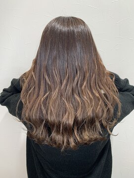 ヘアーワークス ボナ(HAIR WORKS bona.) ベージュハイライトグラデーション