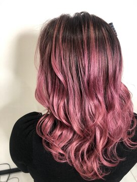 ヘアーデザイン ジェルム(Hair Design germe) ピンクバレイヤージュ ～しのだスペシャル～