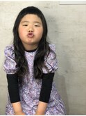 キッズカット☆超ON眉前髪ウエーブスタイル☆