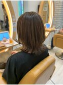 【くすみ感カラー】くびれミディ【カーキベージュ】10代20代30代