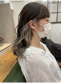 ◎イヤリングカラー×ホワイトミルクベージュ　河内長野×千代田