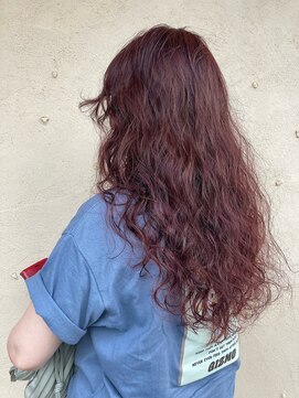 ピケ(pique) クセ毛風パーマ/ベビーピンク/ベージュピンク/20代/30代/40代