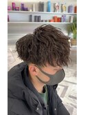 無造作ツイストスパイラルパーマ