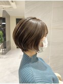 丸っと、大人可愛いショートボブ♪