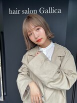 ガリカ(Gallica kinshicho)&nbsp;【竹之内蔵人】大人フェミニンボブ/顔まわりレイヤー/外ハネボブ
