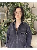 くびれヘア/顔周り/韓国/ボブ/レイヤーカット/前髪/カラー/渋谷