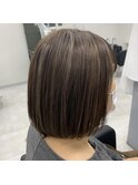 白髪ぼかしハイライト