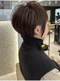 ショートボブ髪型30代40代50代前髪あり前髪なし【橋本】