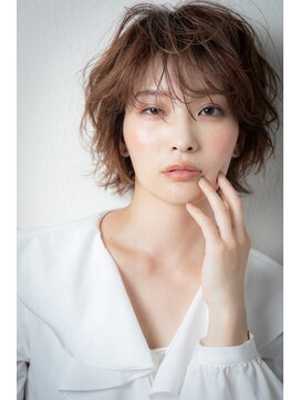 カバーヘア ブリス 北浦和(COVER HAIR bliss) □カーキベージュこなれヘアミニボブウルフ315北浦和20代30代