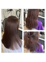 フリーダム(FREE-DOM) 白髪染め広がる髪、毛先はチリだとしてしまう　艶髪ロングヘアに