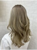 【iikanji hair】ロング×ミルクティベージュ