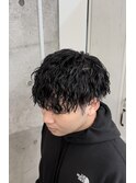 メンズマッシュ　ツイストスパイラルパーマ