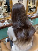 グレージュ　巻ける縮毛矯正