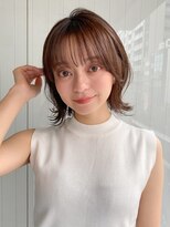 エトラ 渋谷店(etora)&nbsp;前髪 外ハネボブ ワイドバング イメチェン 美髪"