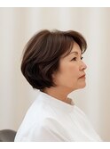 大人ショートボブ60代【松戸#五香#白髪染め#カラー専門店】