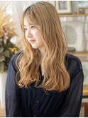 外国人風オンブレハイライトゆるふわカールh3志木10代20代30代