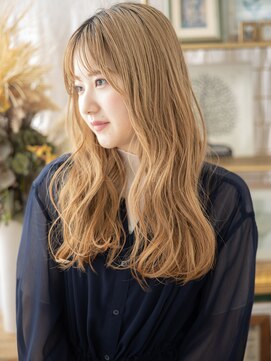 カバーヘア ブリス 志木南口駅前店(COVER HAIR bliss) 外国人風オンブレハイライトゆるふわカールh3志木10代20代30代