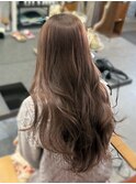 ブリーチ無しハニーベージュ