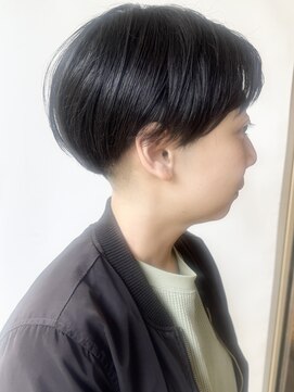モリオフロムロンドン 原宿本店(morio from London) 【morio原宿】ツーブロックショート　暗髪
