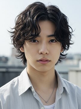 キャンバス バイ ネオリーブ 横浜西口(Canvas by neo.) フェザーパーマ/センターパート/スパイラルパーマ/マッシュ/横浜