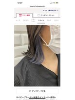 リルミー ミュエナ 大須 矢場町(Lilme myuena)&nbsp;ネイビーブルーで一味違うインナーに<原田>