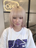 クオン 伊勢崎(QUON.) デザインカラー×レイヤーボブ