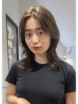 トレス(TRESS)&nbsp;レイヤー/顔まわりレイヤー/フェイスレイヤー/オリーブグレー