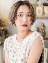 カバーヘア イヴ 戸頭店(COVER HAIR EVE)&nbsp;パラパラブリーチくせ毛風抜け感k小顔ショートボブa10代20代30代