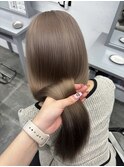 クラゲヘアー/小顔に見せるヘア/ココアベージュ/栄