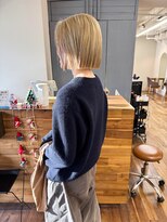 ヨハク 大阪梅田中崎町(yohaku)&nbsp;ダブルカラー　ヘイリーボブ