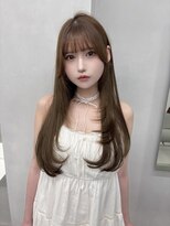 プリアバイポプルス 渋谷(pria by popls)&nbsp;ミディアムレイヤーハッシュカット顔周りレイヤーカット韓国ヘア