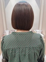 コーエン(cowen)&nbsp;ミニボブ切りっぱなし美髪丸みストレート小顔バイオレット40代