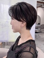 インスヘアー 梅田(INCE HAIR)&nbsp;20代30代韓国風丸みショートカット大人可愛い人気黒髪