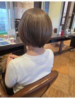ユニックス イオンレイクタウン店(UNIX)&nbsp;【白髪ぼかし】品よく若々しい丸みショートボブ