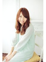 フェリシータ 緑地公園店(felicita) 斜めバングの甘辛エアリーカール☆フェミニンセミディ♪