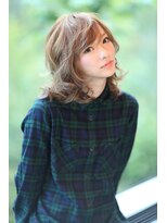 アース 越谷店(HAIR&MAKE EARTH) 甘辛ミックスのミディアムスタイル♪EARTH越谷店