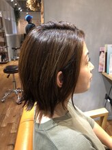 オリバ ヘアー(OLIBA HAIR) 切りっぱなし風ボブ