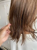 ヘアーエポック(hair epoque) ミディアムマッシュウルフベージュ_くすみカラー