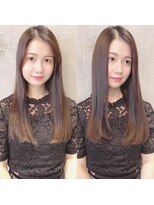 アフィーロ(ACHFILO)&nbsp;前髪エクステ20代30代大人女子　ココアブラウン　韓国人風透け感