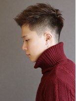 ポルテオム(PORTE HOMME)&nbsp;【ポルテオム】刈り上げフェードアップバングメッシュ短髪束感