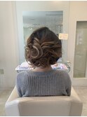 ヘアセット/ヘアアレンジ/和装/結婚式/二次会/アップスタイル