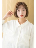 カバーヘア ブリス 川口(COVER HAIR bliss)&nbsp;シースルーバングハイライト前下がりボブTa2川口20代30代40代