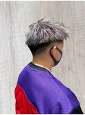 スキンフェード ×  ホワイトシルバー