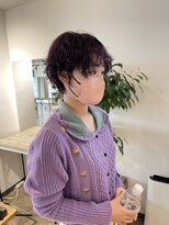 ザ オーダー(THE ORDER)&nbsp;【至高のカットカラー】癖毛を活かしたディープパープルショート