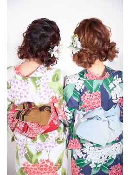 プログレスプラス 浴衣にも合うツインお団子♪ヘアセット☆花火大会☆夏祭り